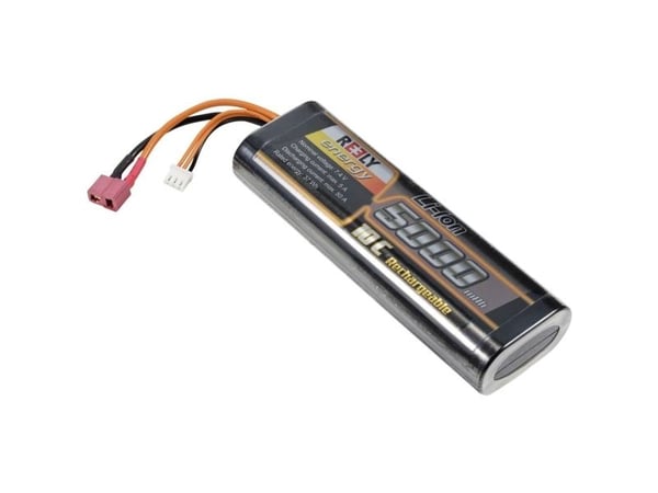 Reely Modelling Battery Pack (Li-Ion) 7,4 V 5000 mAh Kennojen lukumäärä: 2 10 C Kovakoteloinen T-liitinjärjestelmä
