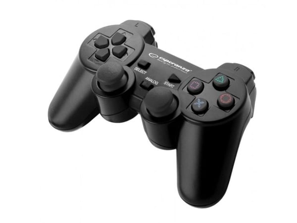 Esperanza TROOPER - Spelkontroll - kabelansluten - svart - för PC, Sony PlayStation 3