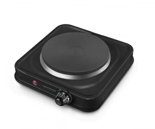 Esperanza ST. HELENS - Elektrisk kokeplate - 1 kW - svart