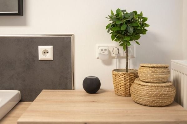 Ansmann NL15AC + 2USB, Kytkettävä yövalo, Valkoinen, ABS, Polykarbonaatti (PC), Lämmin valkoinen, Makuuhuone, Käytävä, Autotalli, Portaat, SMD LED ...