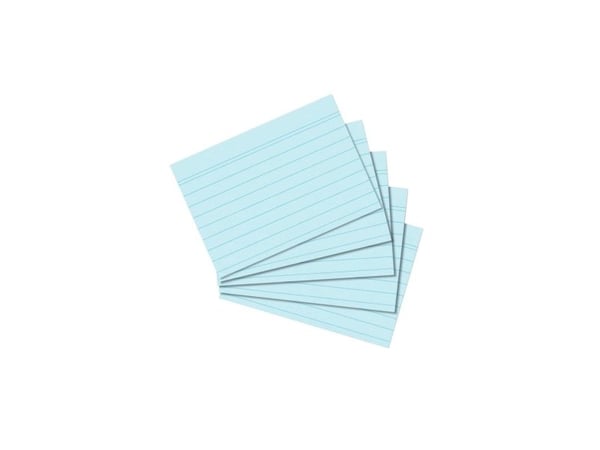 herlitz kartotekkort, DIN A8, linjerte, blå, av papir, 170 g/m², trefritt, linjefarge: blå, dobbel (10836310) herlitz kartotekkort, DIN A8, linjerte, blå, av papir, 170 g/m², trefritt, linjefarge: blå, dobbel (10836310)