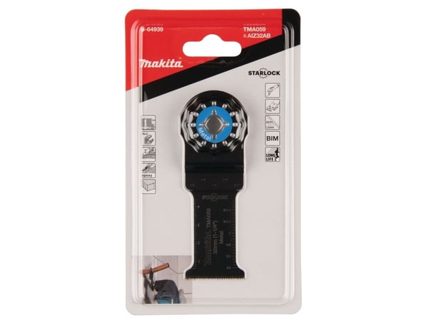Makita sahanterä 32mm - Multicut bimetal terä t/metalli, Starlock, Aiz32Ab