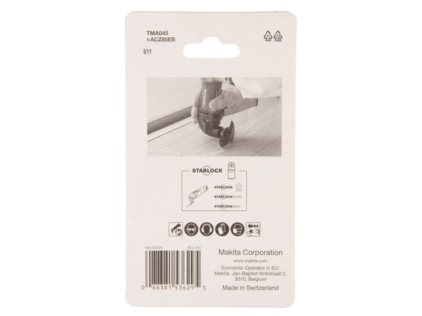 MAKITA MT kaareva BIM-sahanterä puulle ja metallille 85mm