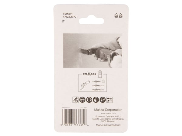 Makita TMA051 - Nedsenket sagblad - for tre, kartong, kryssfinér, bløtt tre, epoksy, laminate flooring - bredde: 32 mm