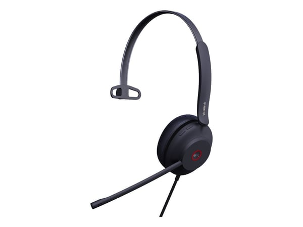 Yealink UH37 Mono - Hodesett - on-ear - kablet - USB - lydisolerende - svart - Certified for Microsoft Teams