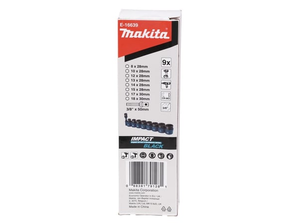 Makita E-16639, 9 stykker