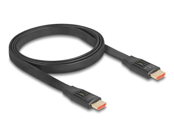 DeLOCK 81001, 1 m, HDMI Type A (Standard), HDMI Type A (Standard), 3D, 48 Gbit/sek., Svart