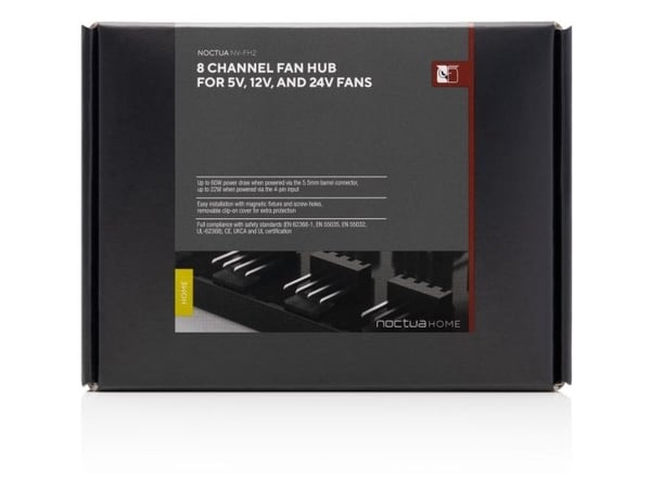 Noctua NV-FH2, 8 kanaler, Sort, 5 - 24 V, 22 W, -40 - 60 °C, 93 mm