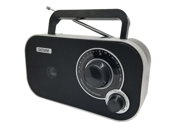 Denver TR-51B, Personlig, Analog, FM, Analog, Sort, Utvendig