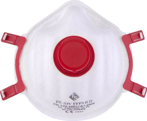 PRO Filtrerende halvmaske fs-33v ffp3 r d (ventil), ce