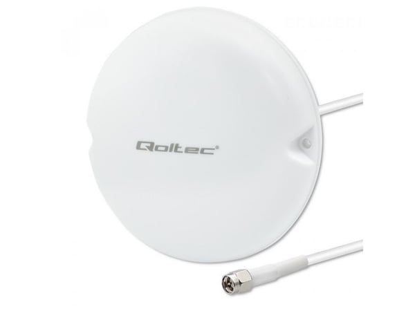 Qoltec - Antenne - Kuppel - mobiltelefon - 5 dBi - innendørs, takmonterbar