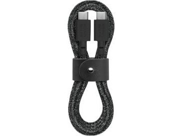 Native Union Belt Cable, 1,2 m, USB C, USB C, Sort