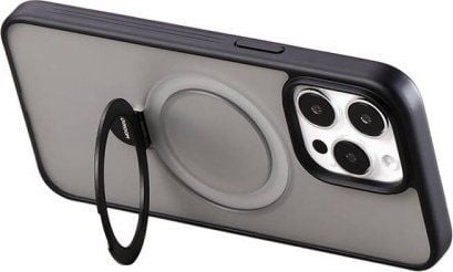 Magnetisk beskyttelsesetui med holder Joyroom JR-BP004 til iPhone 15 Pro (svart)