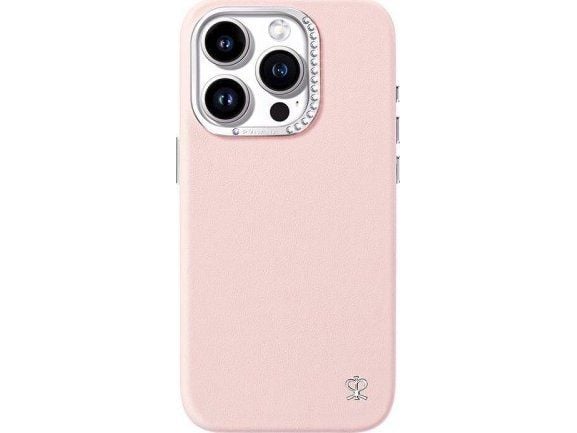 Joyroom PN-15F1 stjerneklar dekke til iPhone 15 Pro (rosa)