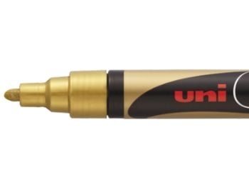 Uni-Ball ChalkGlass PWE5M OR, Gull, 1 stykker