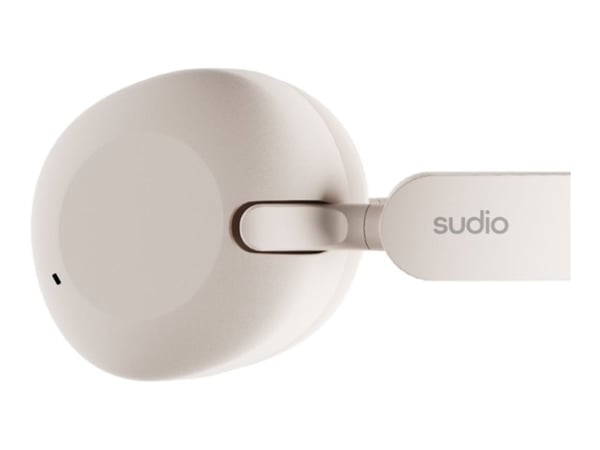 Sudio k2 - Hodetelefoner med mikrofon - full størrelse - Bluetooth - trådløs - aktiv støydemping - kremhvit