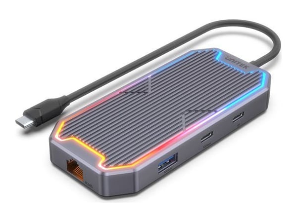 Unitek Hub USB-C, HDMI 2.0, RJ45, 3,5 mm, 100 W 10 Gbps