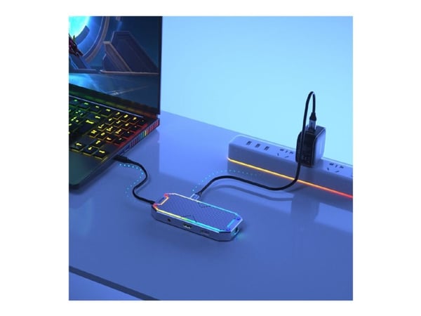 Unitek Hub USB-C, HDMI 2.0, RJ45, 3,5 mm, 100 W 10 Gbps