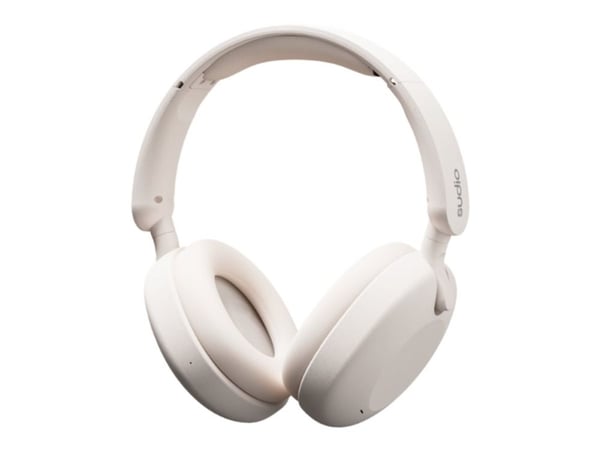 Sudio k2 - Hodetelefoner med mikrofon - full størrelse - Bluetooth - trådløs - aktiv støydemping - kremhvit