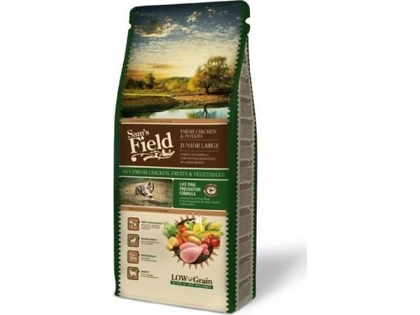Sam's Field Sam's Field Adult laks &amp; potet tørrfôr for hunder, 13 kg