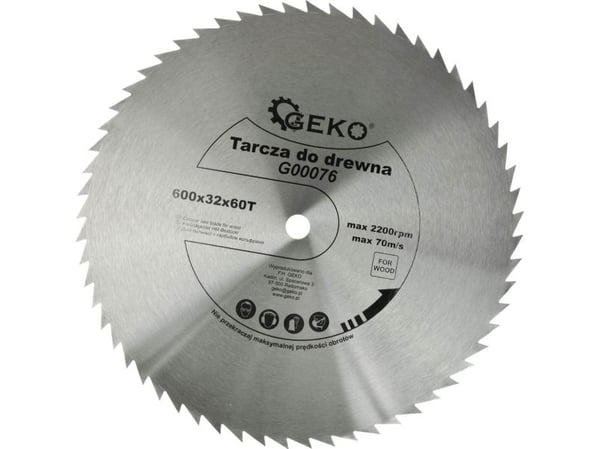 Pyörösahanterä 600x32mm 60-TIETOA ILMAN VISUAALIA