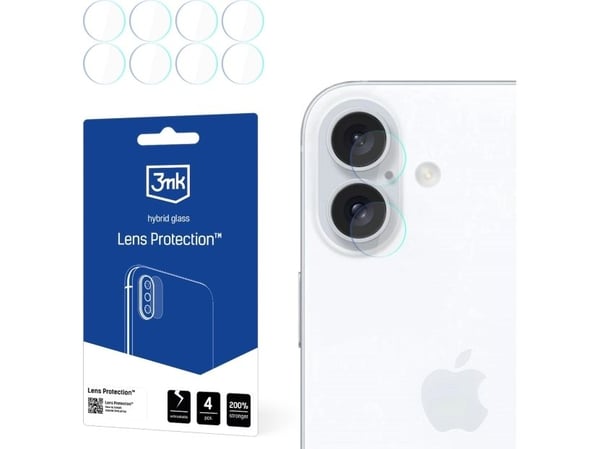 3MK Lens Protection pro, Apple, iPhone 16 Plus, Scratch resistant, Shock resistant, Transparent, 1 pc(s)