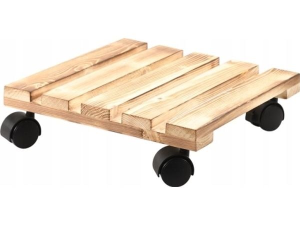 Kesper mobil støtte for plantekasser/krukker, furu, 100 kg