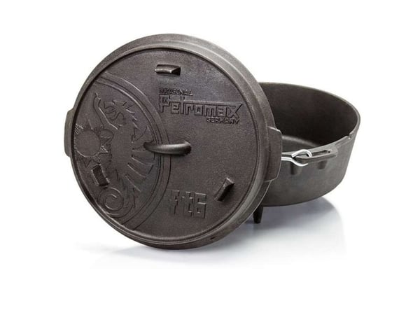 Petromax FT6, 5,7 l, Rund, Støpejern, Sort