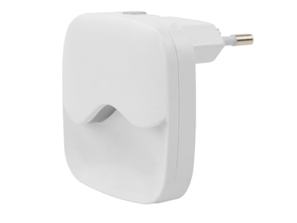 Ansmann NL10AC, Pluggbart nattlys, Hvit, ABS, Polykarbonat (PC), Varm hvit, Soverom, Korridor, Trapper, SMD LED-modul
