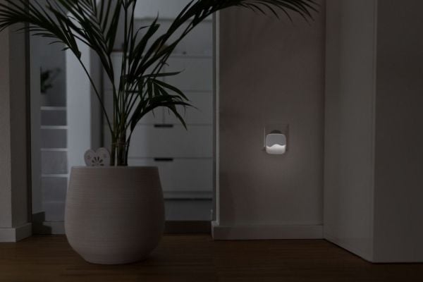 Ansmann NL10AC, Pluggbart nattlys, Hvit, ABS, Polykarbonat (PC), Varm hvit, Soverom, Korridor, Trapper, SMD LED-modul