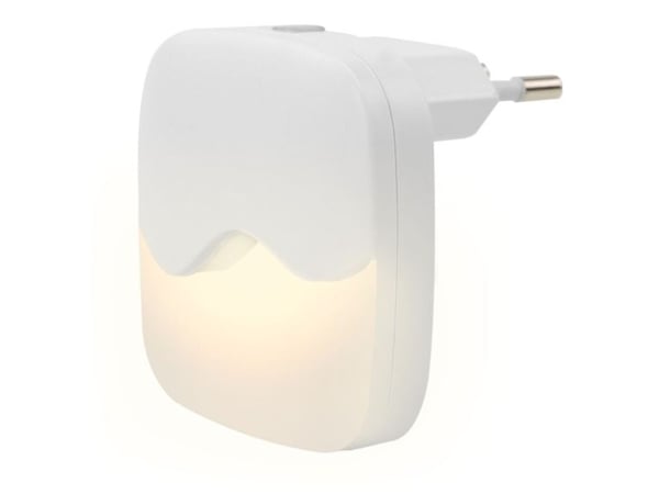 Ansmann NL10AC, Pluggbart nattlys, Hvit, ABS, Polykarbonat (PC), Varm hvit, Soverom, Korridor, Trapper, SMD LED-modul