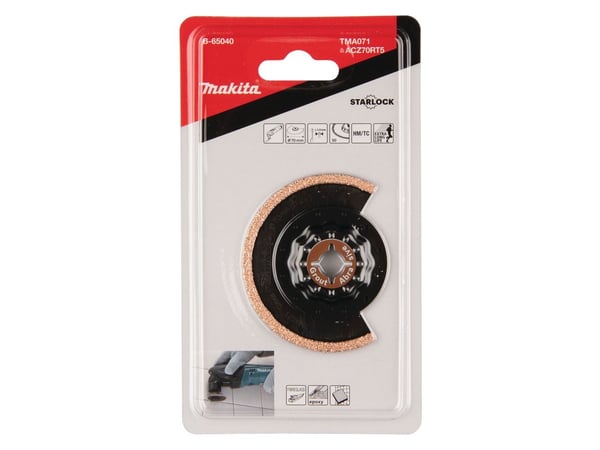Makita monitoimiterä 70mm - Acz70Rt5 Starlock timanttiterä sopii kuitukipsille 1 kpl