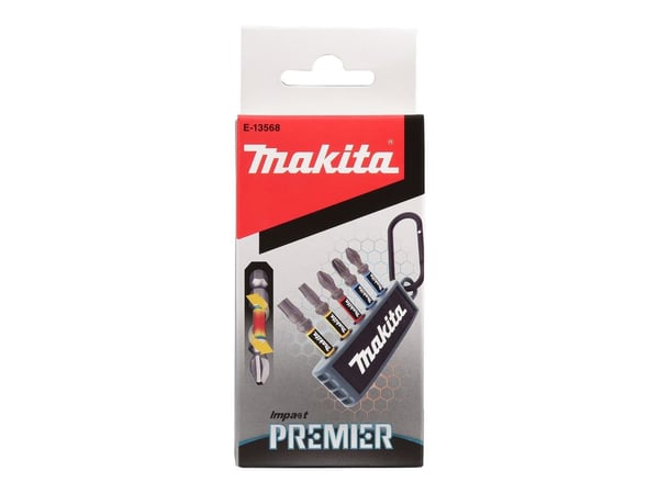 Makita Impact Premier - Spissett for støtskrutrekker - 5 deler - torx, phillips, pozidriv - T25, T30, PH2, PZ2, PZ3 - heksagonal - lengde: 50 mm