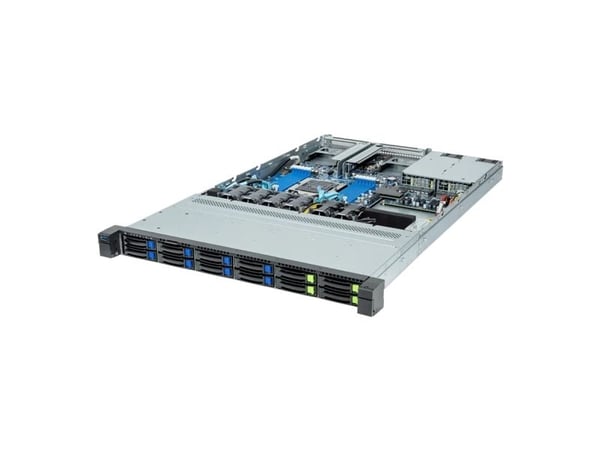 Gigabyte R163-Z32 (rev. AAC1) - Server - rackmonterbar 1U - 1-veis - ingen CPU - RAM 0 GB - SATA/SAS/NVMe - hot-swap 2.5" brønn(er) - uten HDD - AS...