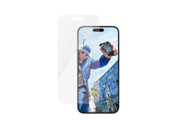 PanzerGlass - Skjermbeskyttelse for mobiltelefon - klassisk passform - glass - for Apple iPhone 15 Plus, 16 Plus