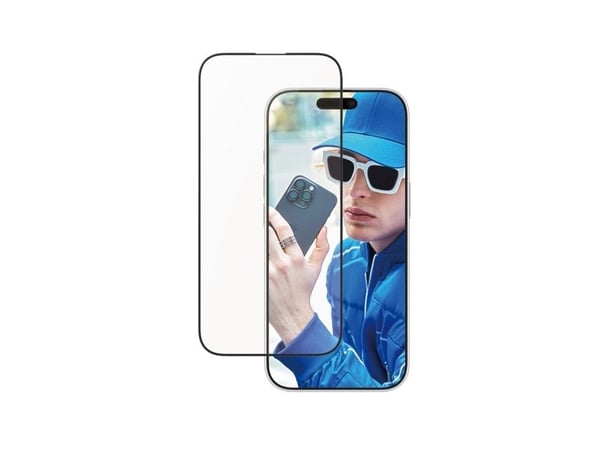 PanzerGlass - Skjermbeskyttelse for mobiltelefon - ultrabred passform - glass - rammefarge svart