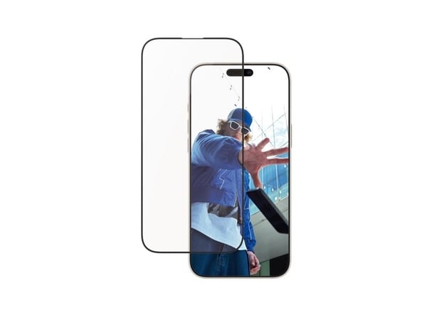 PanzerGlass - Skjermbeskyttelse for mobiltelefon - ultrabred passform - glass - rammefarge svart - for Apple iPhone 16 Pro Max