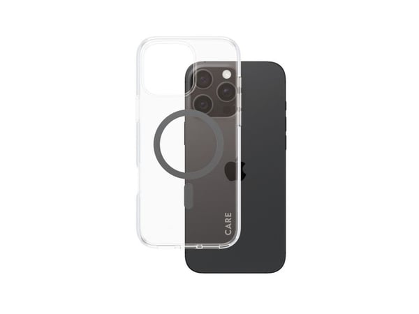 CARE by PanzerGlass Urban Combat - Baksidedeksel for mobiltelefon - MagSafe-samsvar - termoplast-polyuretan (TPU), polykarbonat (PC) - svart, gjenn...