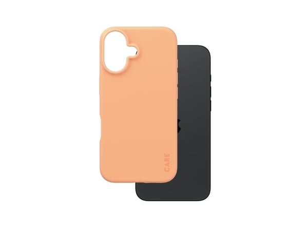 PanzerGlass CARE™ by ® Case Peachy iPhone 16, Suojus, Apple, Apple - iPhone 16, Vaaleanpunainen