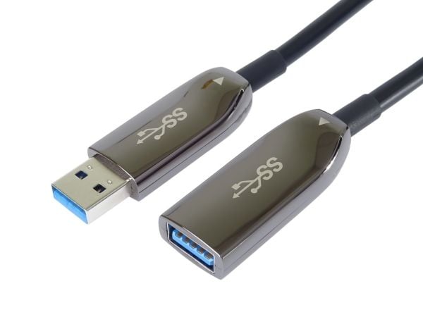 PremiumCord forlengelse optisk AOC-kabel USB 3.0 A/Hann - A/Hunn, 10m