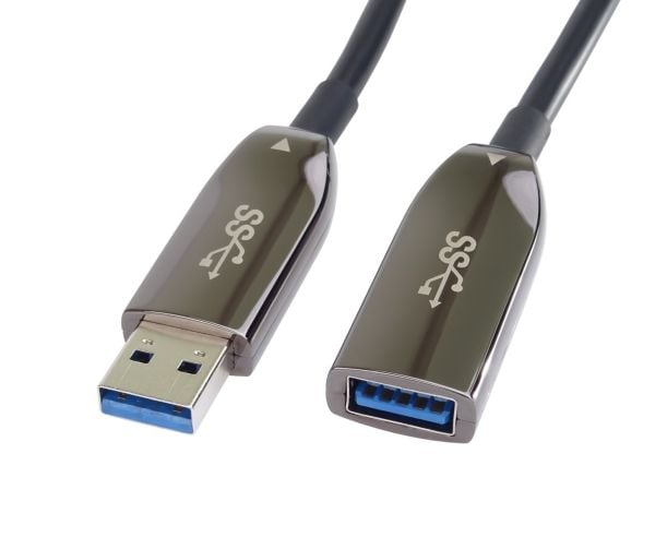 PremiumCord forlengelse optisk AOC-kabel USB 3.0 A/Hann - A/Hunn, 10m