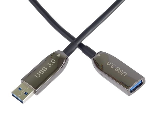 PremiumCord forlengelse optisk AOC-kabel USB 3.0 A/Hann - A/Hunn, 10m