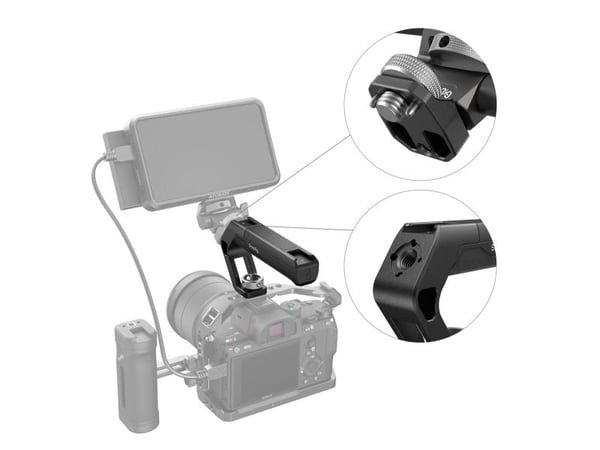 SmallRig 4757, Toppgrep, Sort, Aluminium, Nylon, 15 kg, 126 mm, 23 mm