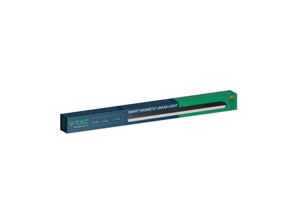 V-tac 20W LED SMART armatur i magnetiske skinner, 48V, sort, 2700-6400K