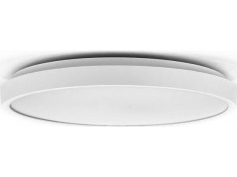 V-TAC taklampe 24W LED rund 35 cm IP44 hvit, bevegelsessensor, pilot VT-8624S 4000K 2500lm