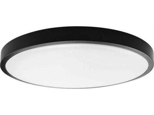 V-TAC taklampe rund 36W LED 35 cm overflate IP44 svart VT-8630B 4000K 3820 lm