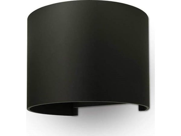 V-tac 5W vegglampe, svart hus, 4000K