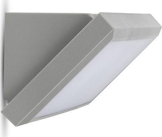 V-tac 12W vegglampe utendørs grå 4200K IP65