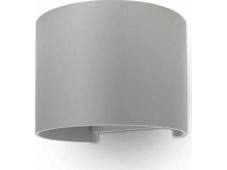 V-TAC VT-756, Utendørs veggbelysning, Grå, Aluminium, IP65, Inngang, Garasje, Hage, Terrasse, Grå