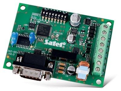 Satel INT-RS Plus, Älykotiportti, Vihreä, Langallinen, 12 V, -10 - 55 °C, 57 mm